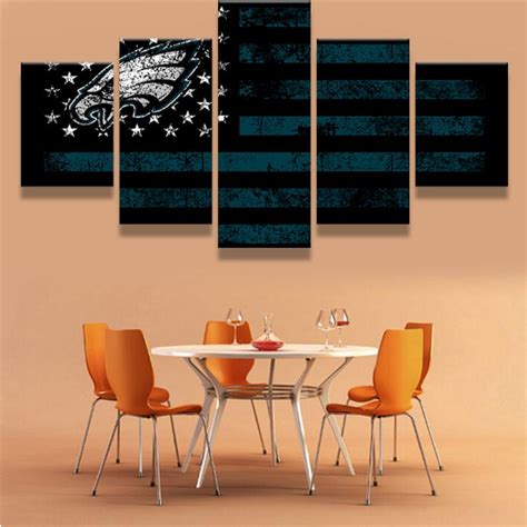 Philadelphia Eagles Flag Logo – Sport Canvas Art Wall Decor - eaglesfanhome.com