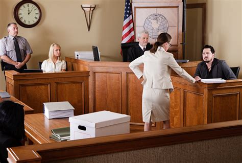 Lawyer In A Courtroom Stock Photo - Download Image Now - iStock