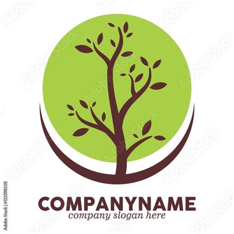 growing tree logo icon vector template Stock Vector | Adobe Stock