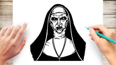 How to Draw Valak The Nun - YouTube