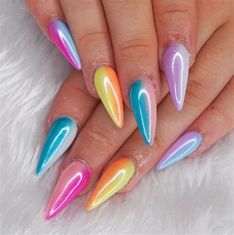 Beautiful Multi-Colored Nails Designs For Summer - The Glossychic ...