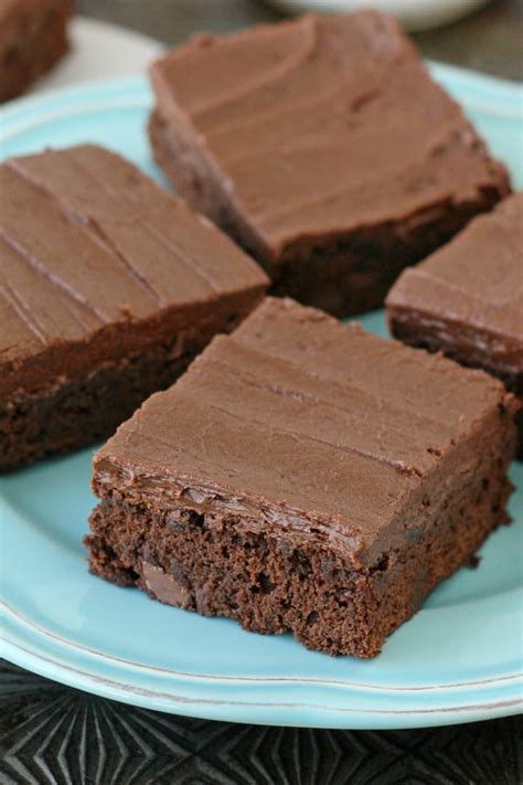 Frosted Fudge Brownies - Glorious Treats