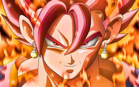 1366x768px, 720P free download | Black Goku, close-up fire flames, DBS, Son Goku Black, fighter ...