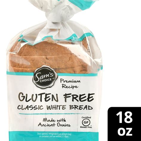 Sam's Choice Gluten Free Classic White Bread, 18 Oz - Walmart.com - Walmart.com