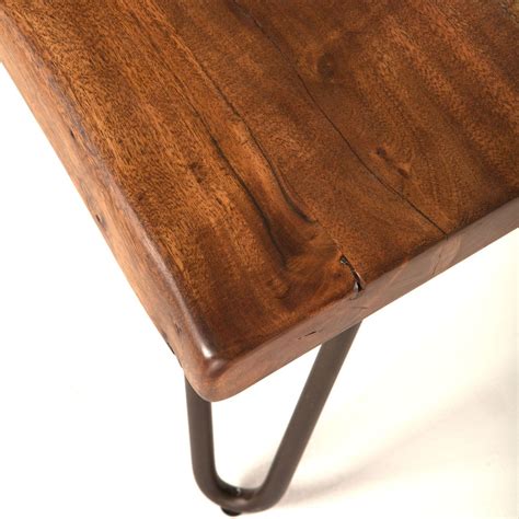 Vail Solid Wood Coffee Table in Walnut w/ Steel Legs | Solid wood coffee table, Coffee table ...