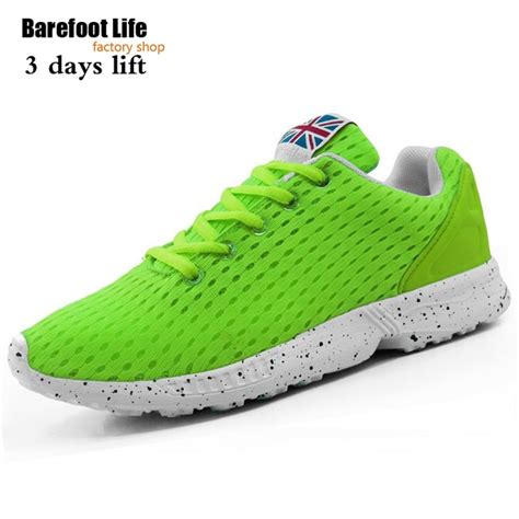 green athletic shoes for woman & man,new sport running use air mesh comfortable breathable ...