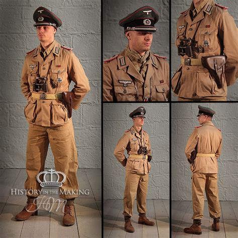 Afrika Corps- Tropical Uniform- Panzer Corps-Lieutenant - History in ...