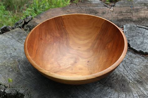 Vermont Cherry Wood Bowl, Hand Turned Wooden Bowl, Food Safe, Handmade ...