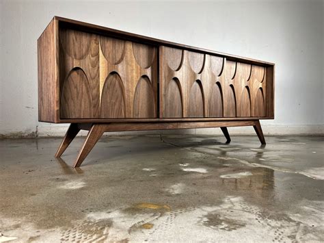 The Stella-j is a Mid Century Modern Brasilia Styled TV Console, Credenza, TV Stand, Mcm, Modern ...