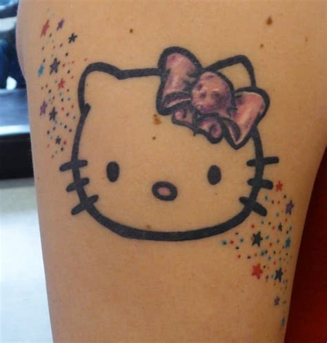 35+ Cute & Crazy Hello Kitty Tattoo Design | EntertainmentMesh