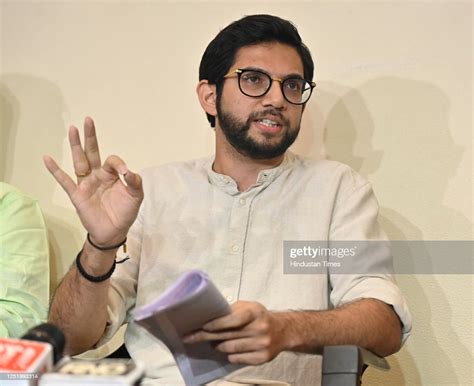 Shiv Sena leader Aaditya Thackeray alongside Leader of Opposition in... News Photo - Getty Images