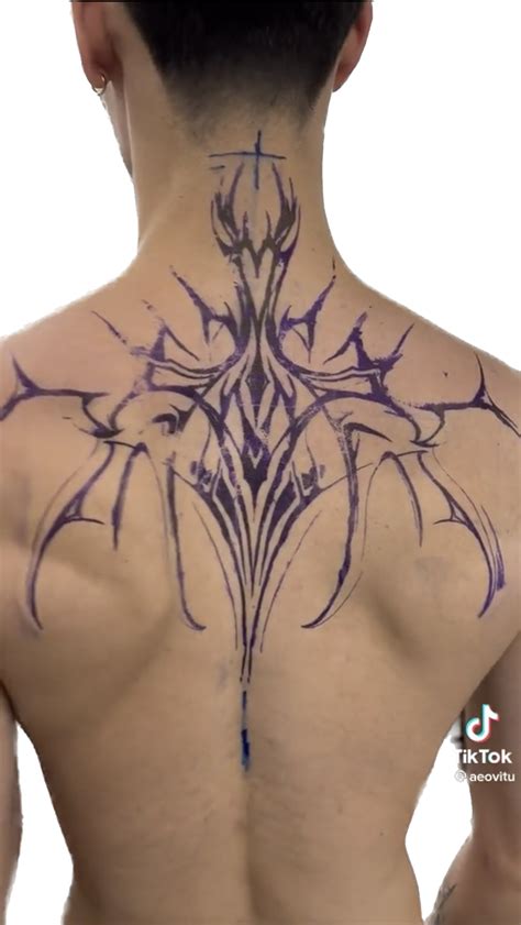 Tribal Back Tattoos, Black Ink Tattoos, Star Tattoos, Body Art Tattoos, Back Tattoo Men, Black ...