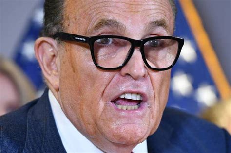 Rudy Giuliani Sweating With Hair Dye Leak: Photos