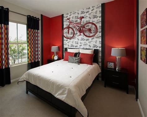 15 Pleasant Black, White and Red Bedroom Ideas | Home Design Lover