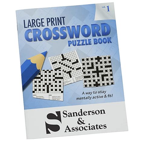 4imprint.com: Large Print Crossword Puzzle Book - Volume 1 131793-CW-1