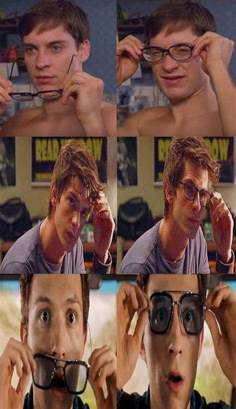 peter parker glasses meme format - Lon Kirk