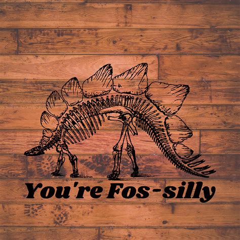 Fossil Pun Poster humor Painting by Jake Brown | Fine Art America