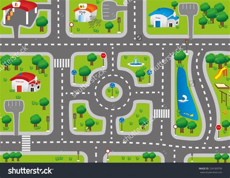 Kids Road Map Clipart & Free Clip Art Images #4073 - Clipartimage ...