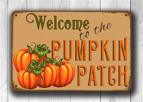 PUMPKIN PATCH SIGN Pumpkin Patch Signs Vintage Style Pumpkin - Etsy