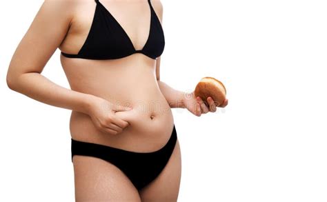 The Belly of Overweight People with Junk Food Stock Photo - Image of fruit, healthy: 276704618