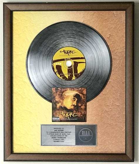 Tupac: Resurrection RIAA Platinum Album Award