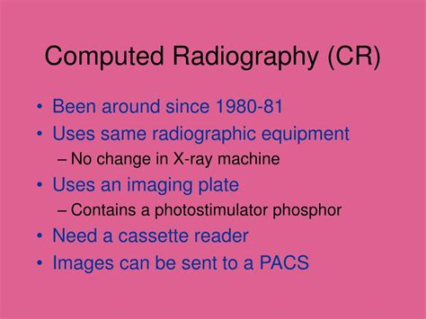 PPT - Computed Radiography Digital Radiography PowerPoint Presentation ...