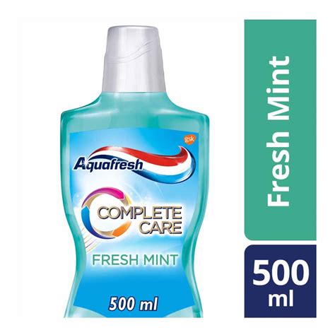 Aquafresh Complete Care Fresh Mint Mouthwash 500ml | Wilko