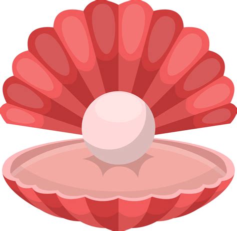 Pink Clam Shell Clip Art