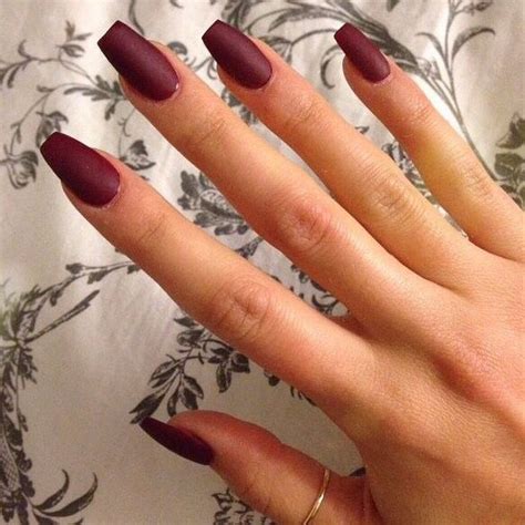 Pin by Cass Raia on Nail Artistry | Velvet nails, Burgundy acrylic nails, Burgundy nails