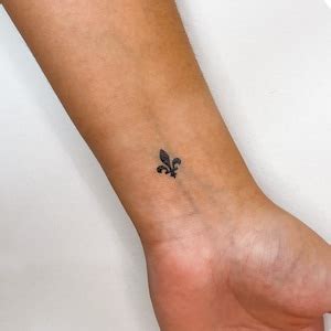 Louisiana Fleur De Lis Temporary Tattoo set of 3 - Etsy