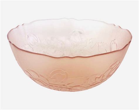 Vintage France Arcoroc Pink Floral Rosaline Large Serving Bowl | Etsy