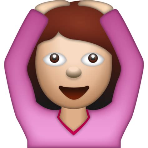 Woman Saying Yes Emoji | Emoji, Cool emoji, Women