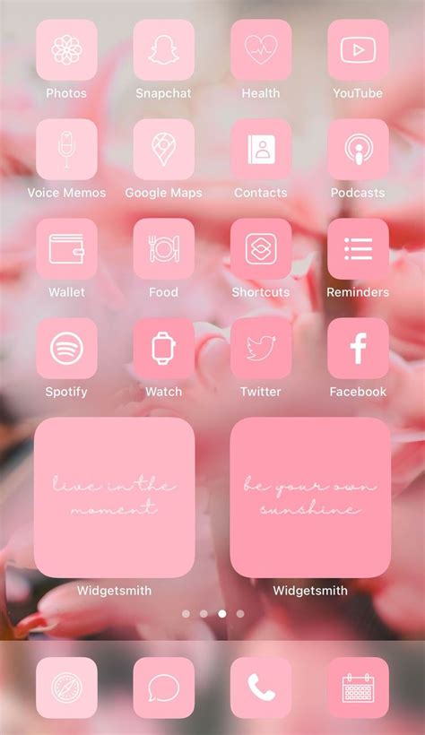 phone icon aesthetic pink Homescreen ios14 nahucarletti mauve shortcuts ...