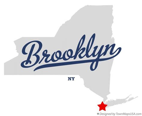 Map of Brooklyn, Kings County, NY, New York