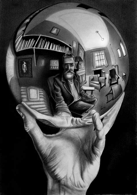 Escher's Hand with a Reflecting Sphere by SaraMohammadAbbas on DeviantArt