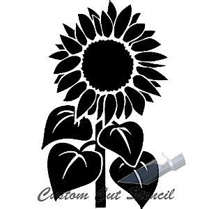 Sunflower Silhouette Vector at Vectorified.com | Collection of ...