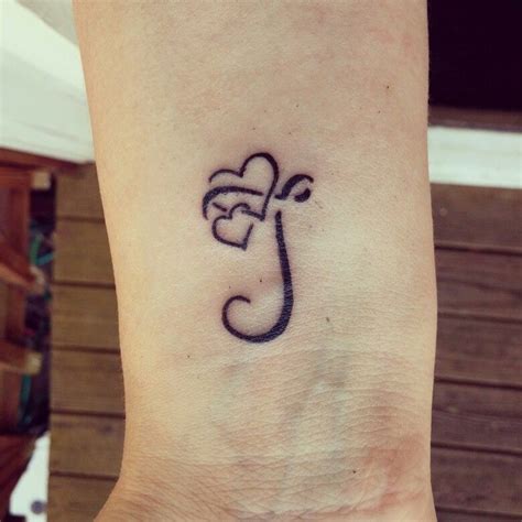 J In Cursive Tattoo / Pin by Melissa Riffell on Tattoo | Pinterest | J tattoo, Letter j tattoo ...