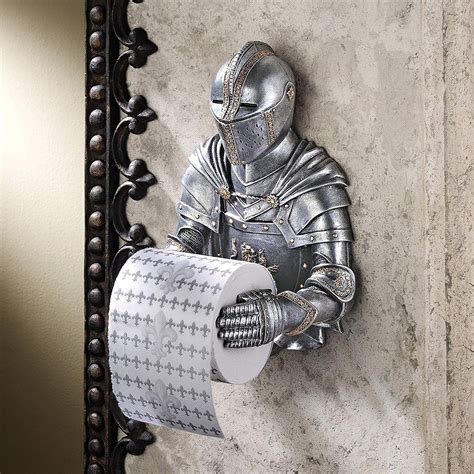 This Medieval Knight Toilet Paper Holder Will Protect Your TP While You ...