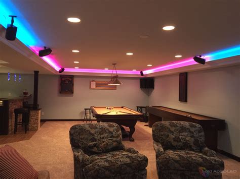 Man Cave Game Room LED Lighting - Contemporary - Games Room - Seattle - by Solid Apollo LED ...