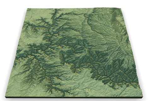 [OC] Grand Canyon Elevation Map : r/dataisbeautiful