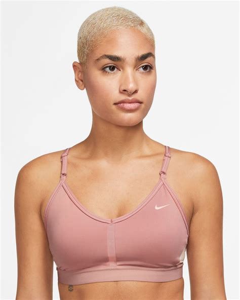 Women's Nike Indy Pink & White Bra – CZ4456-618 | EKINSPORT