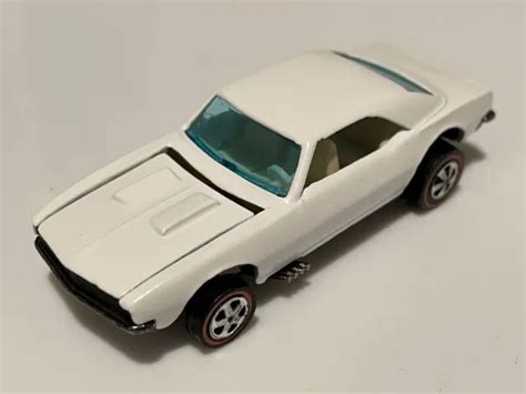 VINTAGE HOT WHEELS Redline Custom Camaro US RARE WHITE ENAMEL/HYBRID Restored $451.31 - PicClick AU