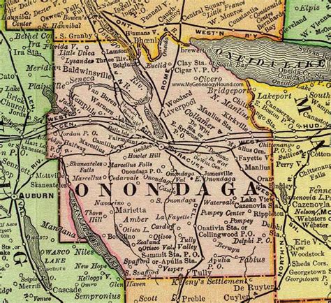 Map Of Onondaga County Ny | Cities And Towns Map