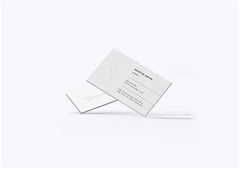 Minimalist business cards by Przemek Bizoń