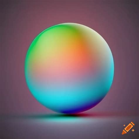 Colorful gradient sphere image on Craiyon