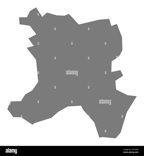 Ferizaj Kosovo district map grey illustration silhouette shape Stock Photo - Alamy