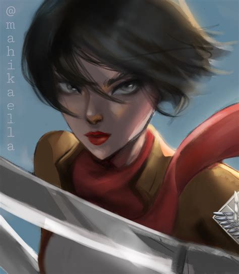 Mikasa Ackerman Fanart I did! : r/attackontitan