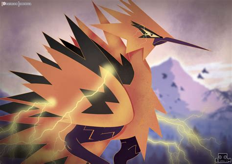 Galarian Zapdos - The New Legend, Edo Nova on ArtStation at https://www.artstation.com/artwork ...