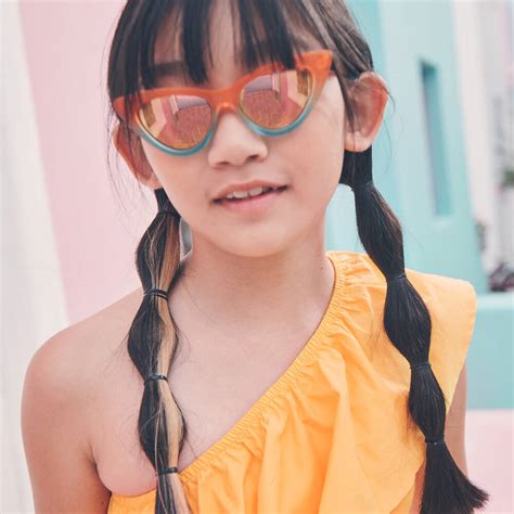 Molo - Girls Orange & Blue Sunglasses (UVA/UVB) | Childrensalon