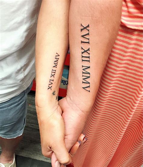 Roman Numeral Wedding Date Tattoo - jenniemarieweddings